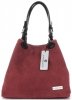 Kožené kabelka shopper bag Vittoria Gotti bordová V90047CH